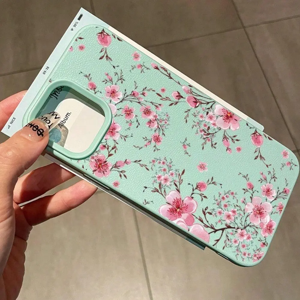 Soft Pink Plum Blossom Phone Case, Suitable For IPhone 16/15/14/13/12/X And Other Models, Available In Seven Colors, Light, Durable And Fashionable, Providing High-Quality Protection