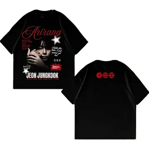 Kookie Arirang World Tour 2026 Shirt, Bangtan Boys Comeback 2026 Tee, Concert Merch Graphic, ARMY Fan Gift, Vintage Black T-Shirt AF6