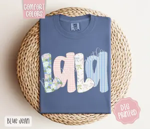 Floral Lala Comfort Colors Shirt, Cute Spring Grandma Tshirt, Coquette Tee