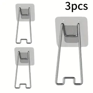 3pcs Frame Holder Display Stand, Adhesive Base and Bracket, Suitable for All Sizes, Ideal for Home, Office, Business, Photos, Art, Signs