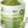 WuffWell Premium Dental Powder for Dogs - Natural Beef Flavor Formula for Tartar Reduction & Oral Health Support - Vet Recommended, Easy Application, 30 Servings