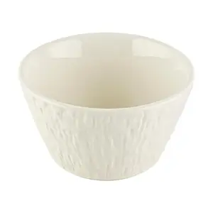 Golden Lion 4.5" Stone Grain Bowl - Rock White, 380ML Capacity, 11.5x11.5x6.5cm - Ideal for Ramen, Udon, Salads & Soups
