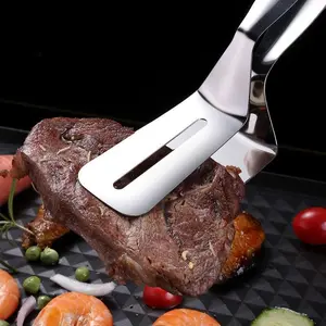 Must-Have Kitchen Hack! 3-in-1 Stainless Steel Cooking Spatula & Tongs 🔥