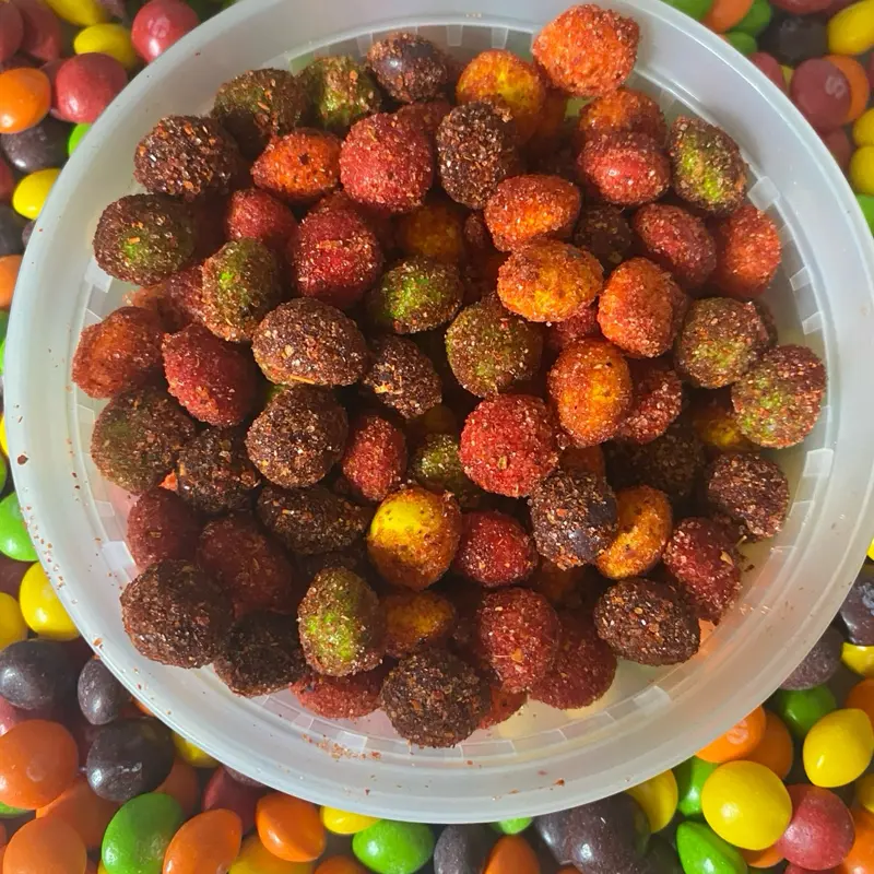 Rainbow Enchilados Chews, 8oz Spicy Fruit Snacks Mexican candy snack