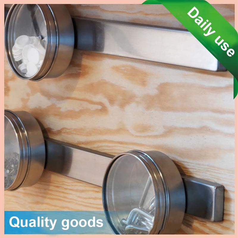 Strong Neodymium Bar Magnets with Adhesive - 6 Pack (60x10x3mm) for Fridge, Garage, Kitchen, Crafts, and DIY