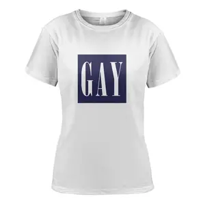 Women's Short-Sleeve LGBTQ+ Bold Statement T-Shirt - Essential, Minimalist Everyday Apparel (Pair with Jeans)