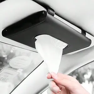 Car Tissue Holder, Car Napkin Holder, Car Sun Visor Tissue Dispenser, Car Tissue Box, Universal Car Interior Accessories for Car Stowing & Tidying
