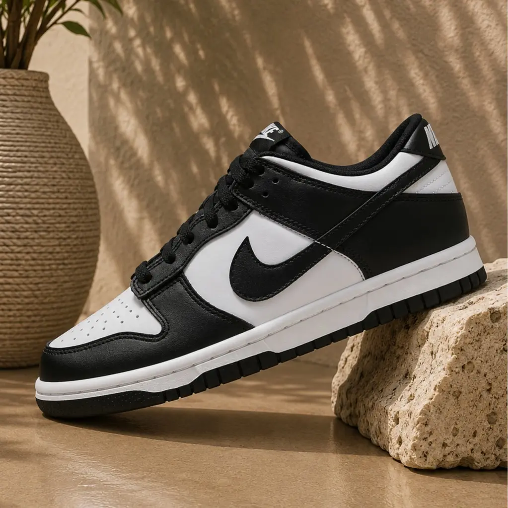 Nike Dunk Low Retro White Black Panda CW1590-100 GS Womens Fashion Sneakers New