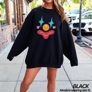 Clown Face Sweatshirt, Clowncore Shirt, Funny Clown Sweatshirt, Retro Clown Shirt