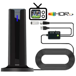 6000 Miles Long Range TV hdtv Antenna, 25DBI Indoor Digital HD Antenna, 360° Reception 4K 1080P for Smart TV Local Channels