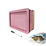 Modern Wooden Savings Jar with Target and Counter, Pink Durable Portable Money Box for Dormitory & Home Use, Cash Coin Jar for Saving Money, Money Bank, Money Storage Box