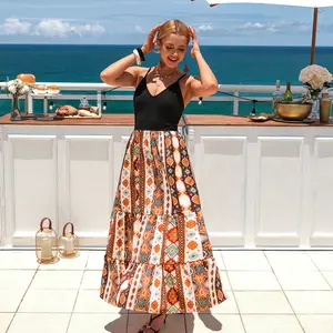 CUPSHE TikTokShopSpringGlowUp Provence Boho V-neckline Woven Sleeveless Maxi Floral Bohemian Casual Dress Womenswear Summer