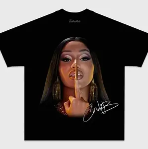 CARDII B TEE, Rapper shirt, Big face Sweatshirt, Gift for Him Gift for Her, Fan Gift, rap merch shirt, Graphic Tees GN WZI SIZ