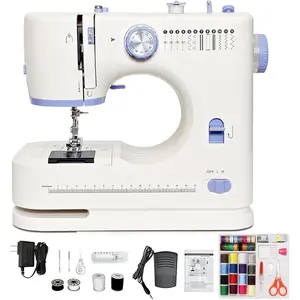 Sewing Machine with 12 Built-in, Stitches & 2 Speed(High-Low Speeds) Sewing Machine for Beginners with Accessory Kit,with Foot Pedal,LEDLight