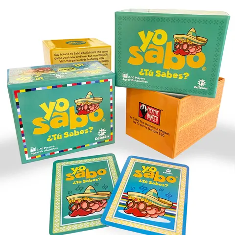 Yo Sabo: Editions 1 & 2 Bundle – The Complete Bilingual Card Game Set – Learn Spanish with Fun Trivia, Hilarious Challenges & Latino Culture – Family Friendly Juego de Mesa with 358 Cards