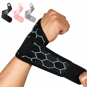Ergonomic Honeycomb Breathable Wrist Brace with Widened Thumb Loop, Ambidextrous Fit & Adjustable Compression Strap, Ideal for Fitness, Typing, Handcraft, Gardening, Ball Sports and Daily Wear