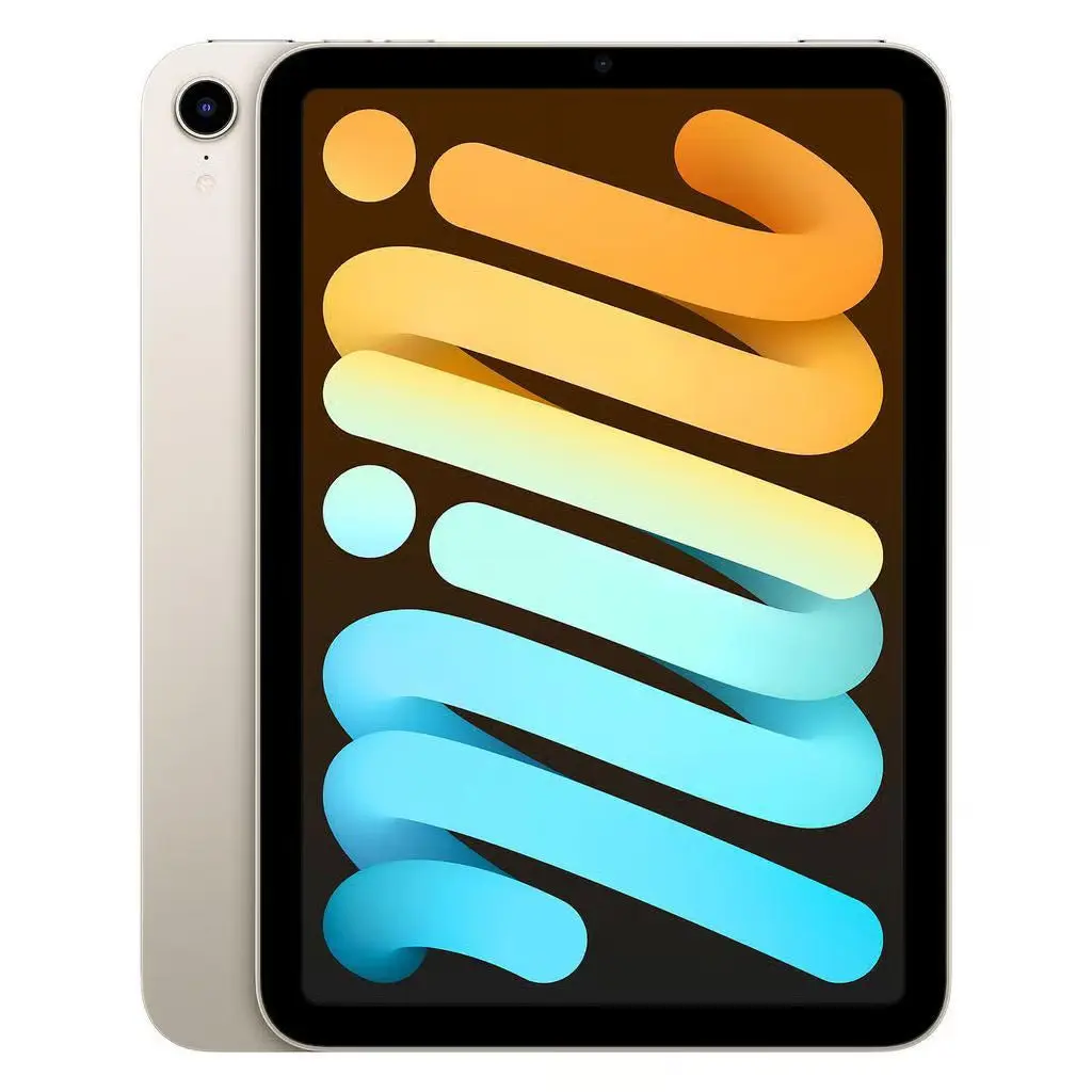 Refurbished 8.3-in iPad mini 6th Generation Tablet (A15 Bionic Chip, High-Res Camera, Fast Charging Charger, Crisp Screen), 256GB WiFi, Starlight, Excellent Condition
