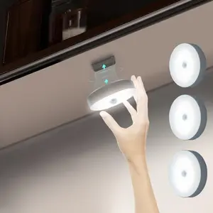 Smart Sensor Night Light, USB Rechargeable LED Wall Light, Motion Sensor LED Wall Mounted Light, Dimmable Wall Lamp for Stair, Bedside, Cabinet, Closet, Lighting Modes Adjustable, Home Decor Light