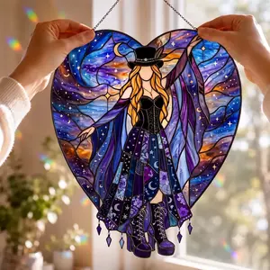 Mystic Muse Stevie Nicks Acrylic Suncatcher, Fleetwood Mac Inspired, Music Band Fan Colorful Light Catcher, Music Home Décor, Gift For Fans