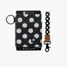 Thread Wallets Women's Polyester Wristlet Lanyard Keychain & Slim Profile Elastic Fit Wallet Bundle with Clasp, 2-8 Card Hold