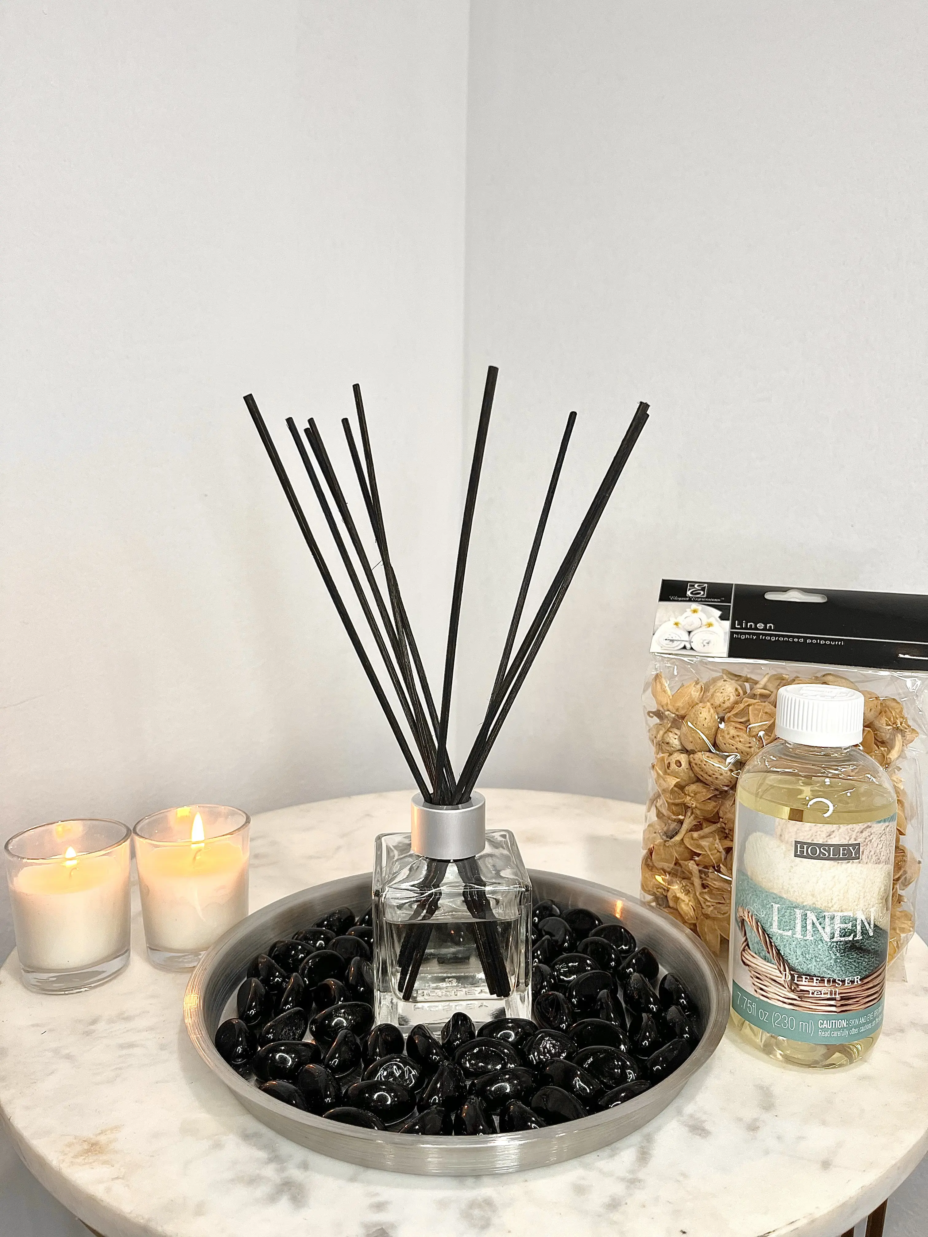 Hosley Aromatherapy Linen Diffuser & Potpourri Gift Set All in One