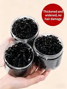 500pcs Disposable Hair Elastics, Gentle on Hair, High Elasticity, Perfect for Girls, Small Rubber Bands, Hair Accessories