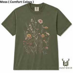 Comfort Colors Wildflower Shirt, Botanical Floral Graphic Tee, Vintage Flower Garden T-Shirt, Nature Lover Shirt, Cottagecore Aesthetic Tee, Soft Washed Cotton Shirt, Floral Bouquet Tee, Unisex Comfort Colors Shirt, Spring Summer Outfit