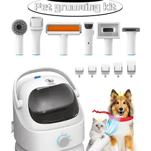 Dog Grooming  3L Large Capacity, Low Noise,Dog Grooming Kit Professional Dog Hair Vacuum Pet Grooming Vacuum Pet Hair Removal Tool Dog Clipper Pet Grooming Shedding Brush for Dogs Cats