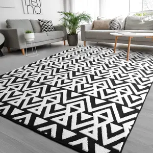 7x10 Ultra Soft Geometric Large Area Rugs for Bedroom,Memory Foam Carpet, Cozy Area Rugs for Living Room, Couch, Dorm Bedside,Nursery, Home Decor Floor Mat, Black,Pink,Grey,Blue,Green,Beige, 4x6, 5x8, 6x9, 7x10 Feet