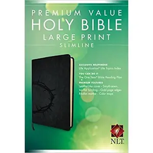 NLT PREMIUM VALUE SLIM BIBLE BLK