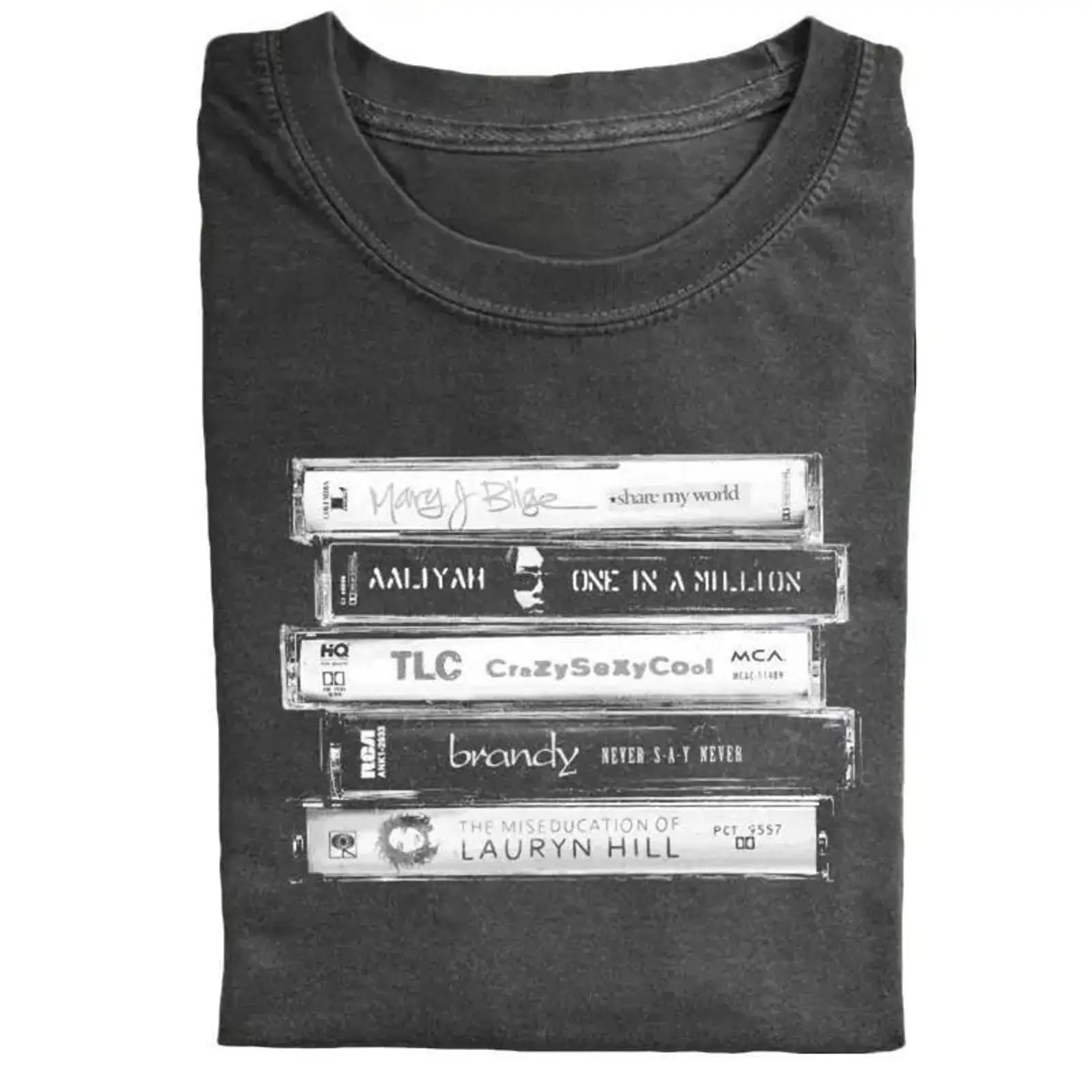 Vintage 90s Female Singers Shirt, R&B Cassette Tape Shirt, Music Graphic Tee