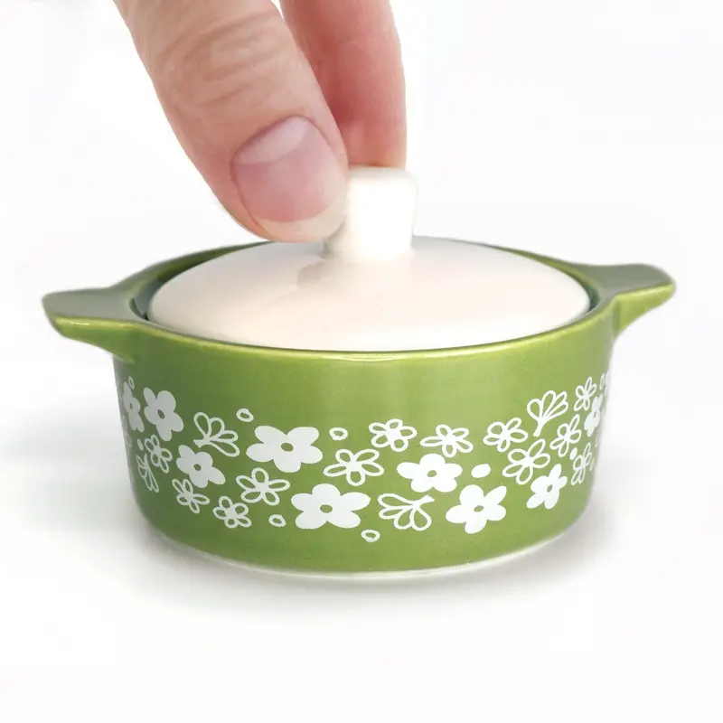 Spring Blossom Casserole Ceramic Trinket Box