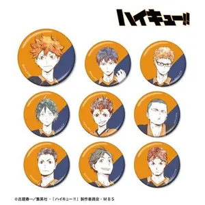 Haikyu!! Trading Ani-Art Vol. 1 Metallic Can Badge Ver. A
