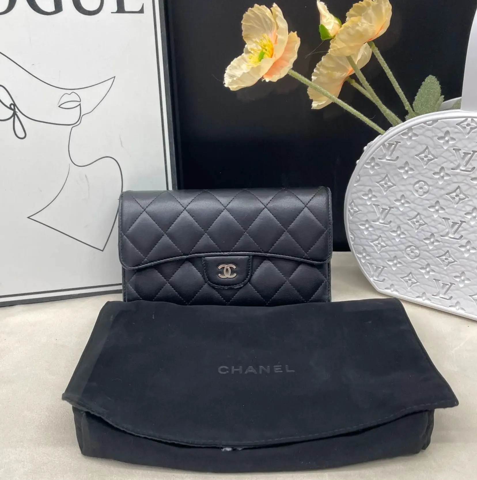 Pre-owned CHANEL As Shown Small Leather Goods 0320 Wallet