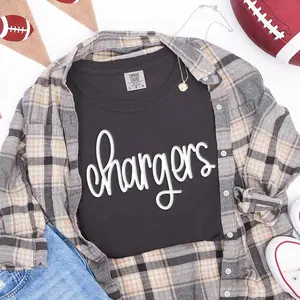 Chargers White PUFF Transfer