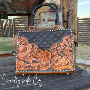 Laney Tooled Leather cc   Handbag