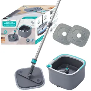 True & Tidy TrueClean Microfiber Pad Mop and Bucket System