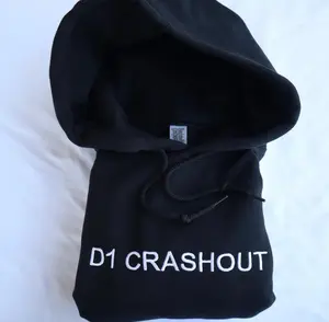 [Ship from US] D1 CRASHOUT Embroidered Hoodie or Crewneck – Unisex Long Sleeve Sweatshirt