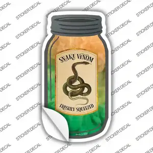 Snake Venom Novelty Mason Jar Sticker Decal