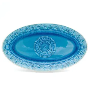 Fez  Stoneware Oval Serving Platter