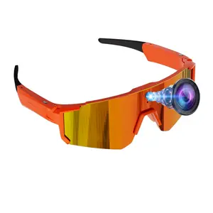Smart  Sunglasses for Sports, 8MP Anti-Shake Camera Dual Stabilization (Physical + EIS ), Hands-free 1200P Video Recording, Bluetooth Call ,Music Control ,AI Translation, 260Mah Battery, IP64 Waterproof, Sport Smart Glasses