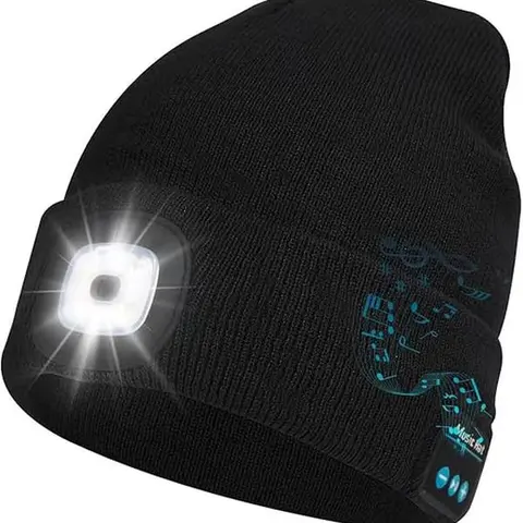 Unisex Multifunctional Skull Caps - Rechargeable Bluetooth LED Beanie Cap for Men & Women, Warm Balaclava for Music & Calling outdoor hat
