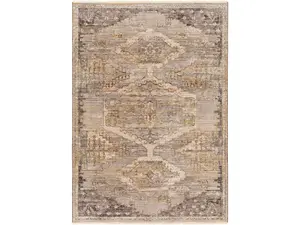 Livabliss Rugs AAD2303-311510 3 ft. 11 in. x 5 ft. 10 in. Aida Rectangle Machine Woven Area Rug, Beige, Brown & Gray