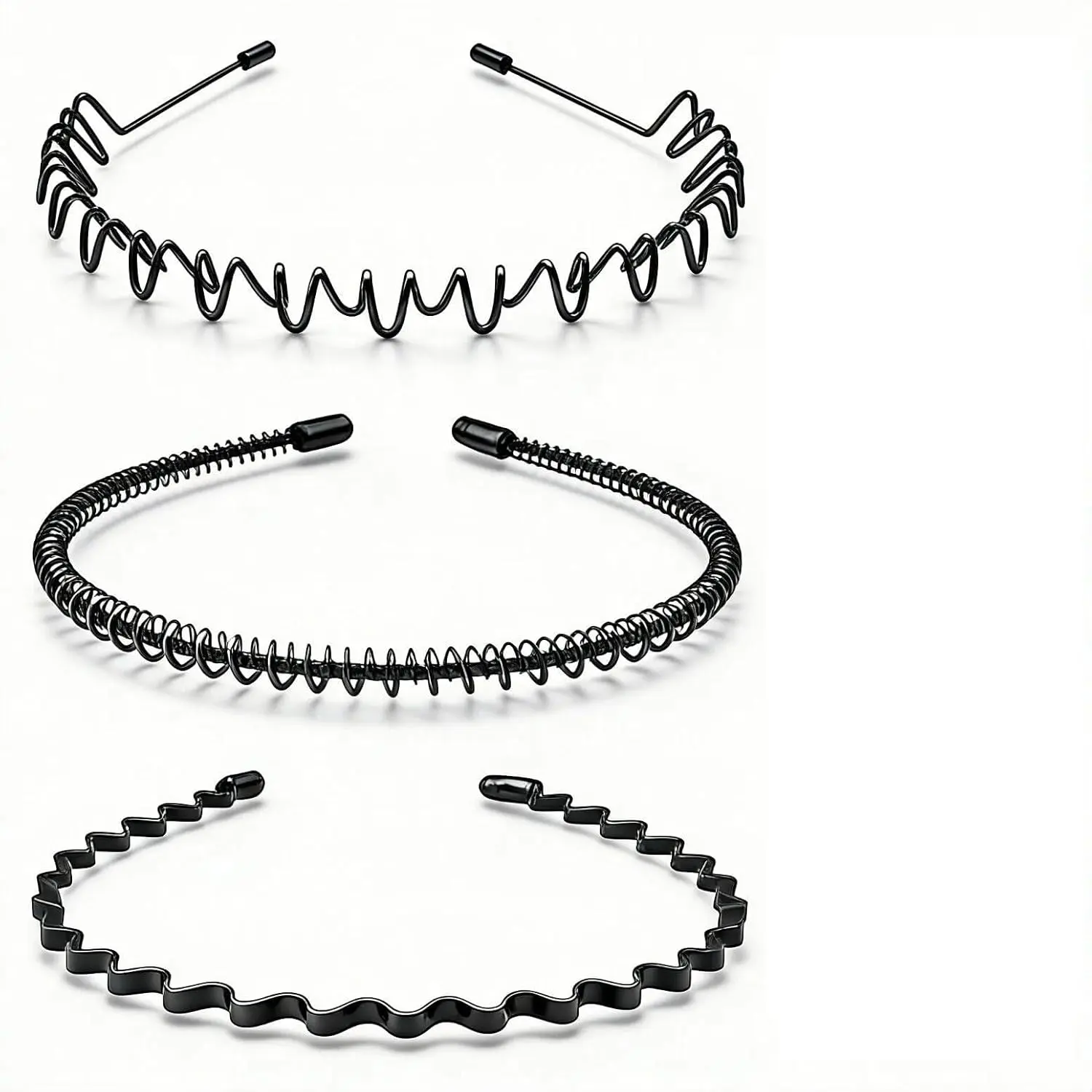 Black - Metal Mixed - 3pcs