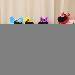 Smilingcritters Terrifying Smiling Animal Simplified Purple Cat Plush Toy