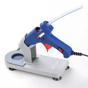 Plastic Glue Gun Holder Stand, Universal Hot Melt Glue Gun Base, Keep Work Area Clean, Durable & Secure Attachment