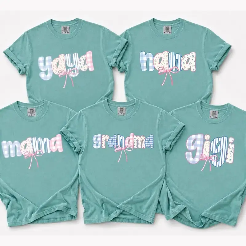 Personalized Grandma T-Shirt, Comfort Colors Wildflowers Mama Shirt, Custom Grandparent Gift, Floral Nana Auntie Mimi Gigi Grammy Shirt, Mother’s Day Family Tee