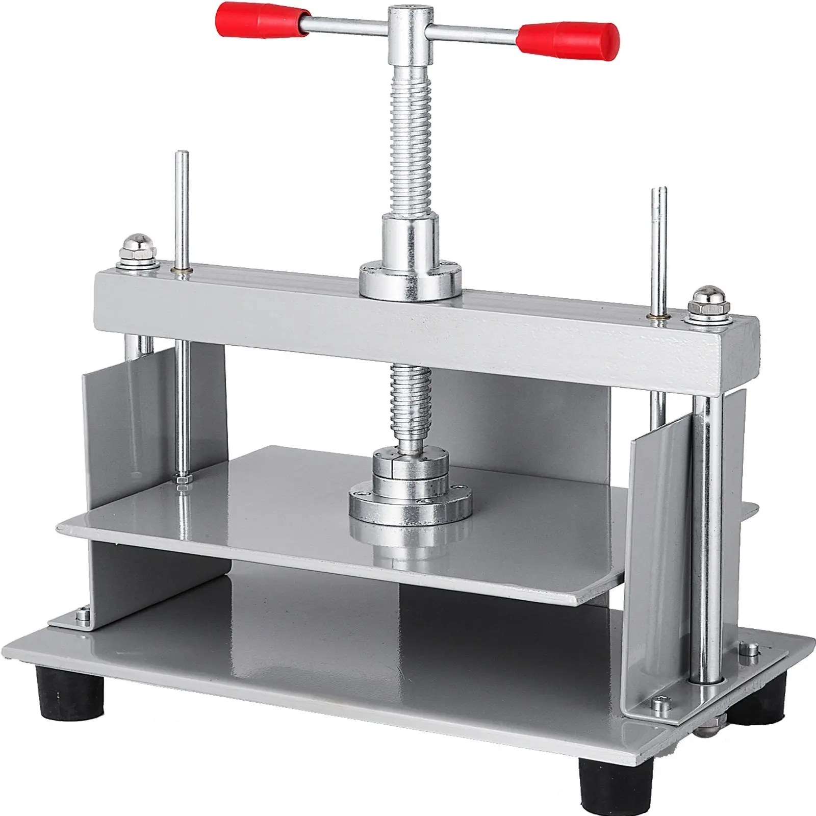 Manual Paper Press Machine, 12x8.6 Inch Platform for A4 Sized Papers, Flatting/Flattening Press with 10 cm Thick Steel Frame, Manual Papermaking Press for Book Binding, Craft Projects, and Paper Crafting