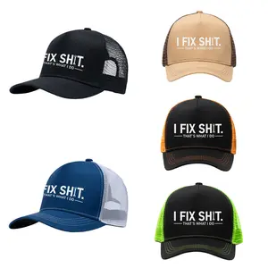 Blue Collar Humor Trucker Hat for Men Funny Mechanic Hat Snapback Adjustable Mesh Cap for Handyman Dad Gift Construction Worker Baseball Cap Breathable Outdoor Workwear Style Classic Retro Design