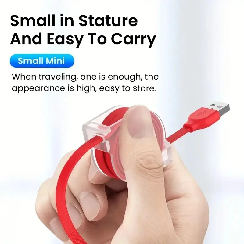 3 in 1 Retractable USB Cable, 1 Count Multipurpose 1M Data Cable, Fast Charging Supported, Charging Cable Fast Charging Cables USB C Compatible for Android Phone Type C / Micro USB, Lightning Cable, Phone Accessories, Cellphone